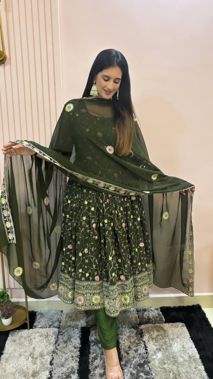 Presenting the New Designer Party Wear Gown in Stunning New Color KF-3017