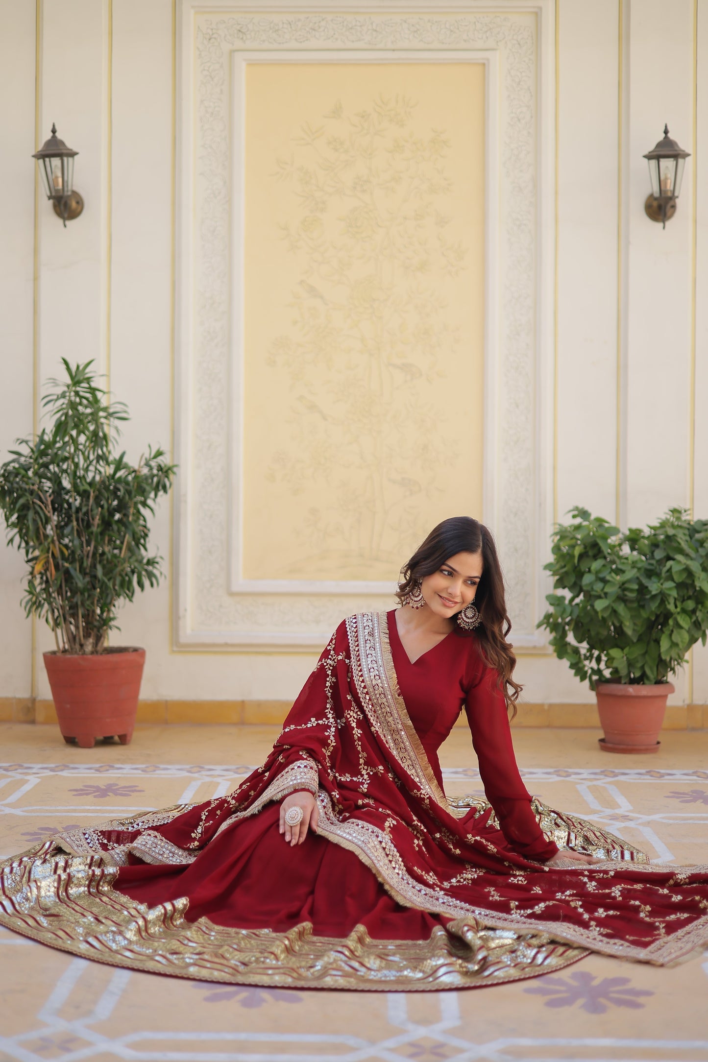 EXQUISITE DESIGNER GOWN SET KF-130