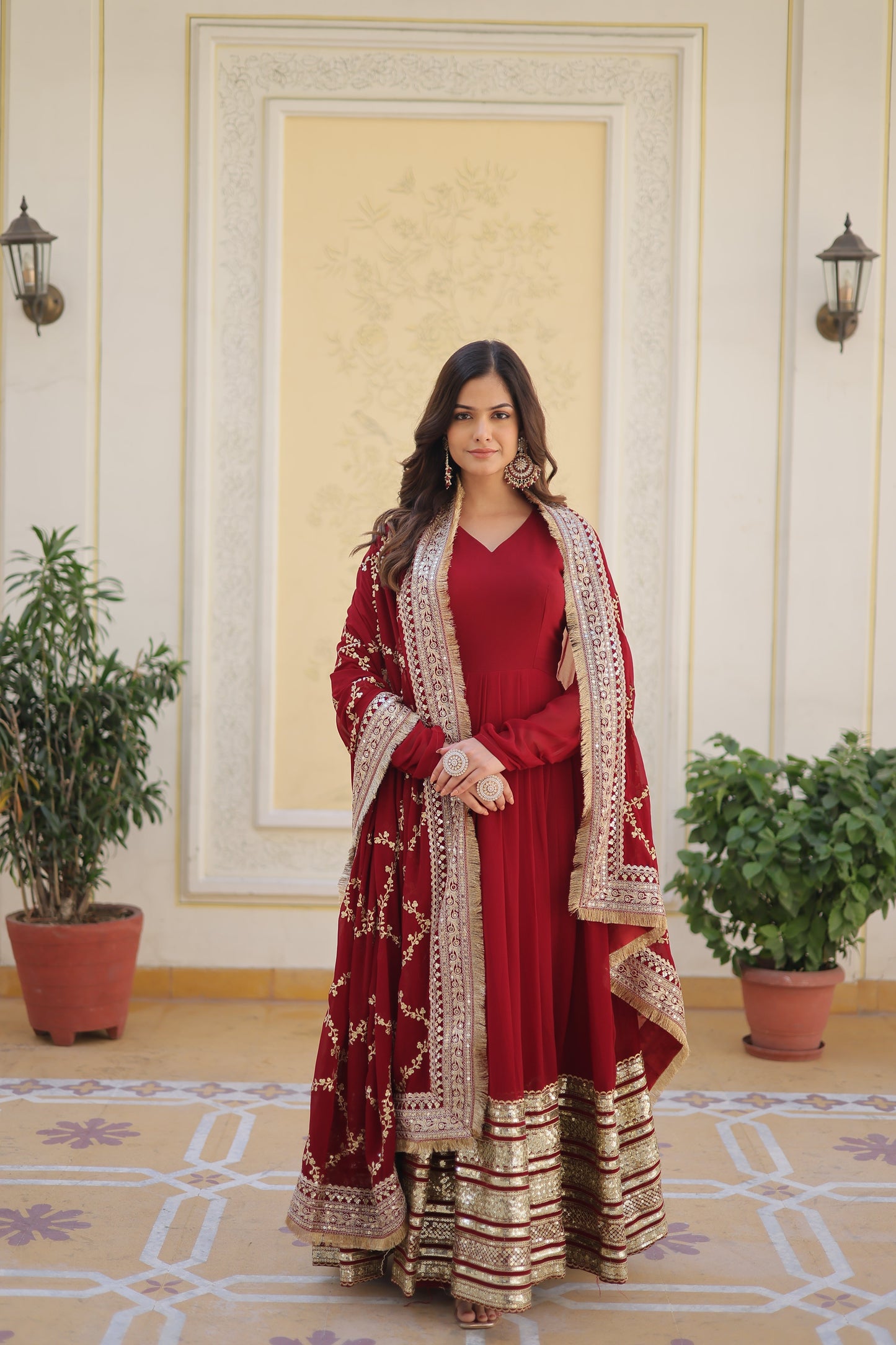 EXQUISITE DESIGNER GOWN SET KF-130