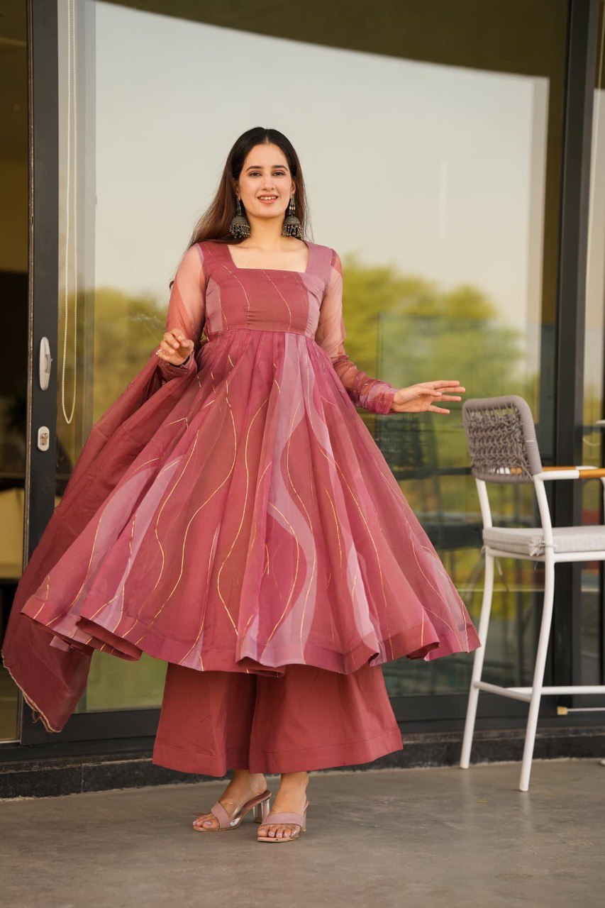 FANCY ANARKALI SUIT SET KF-G16
