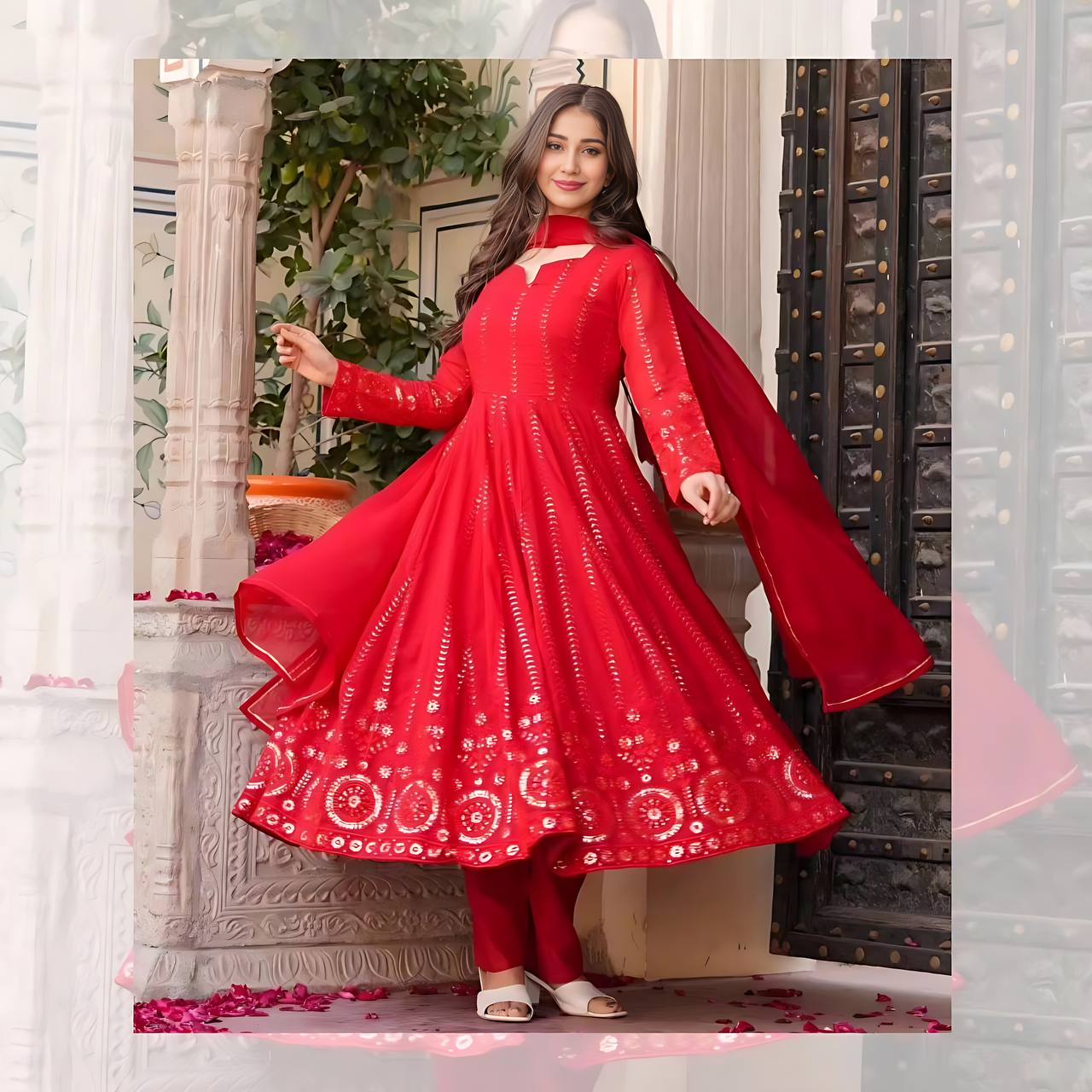 PREMIUM READYMADE  ANARKALI SUIT SET [3 PIS] KF-6035