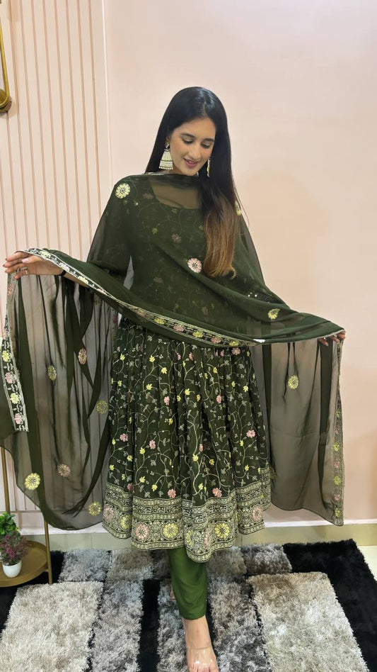 Presenting the New Designer Party Wear Gown in Stunning New Color KF-3017