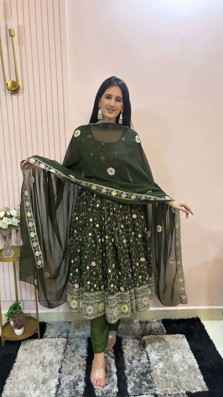 Presenting the New Designer Party Wear Gown in Stunning New Color KF-3017