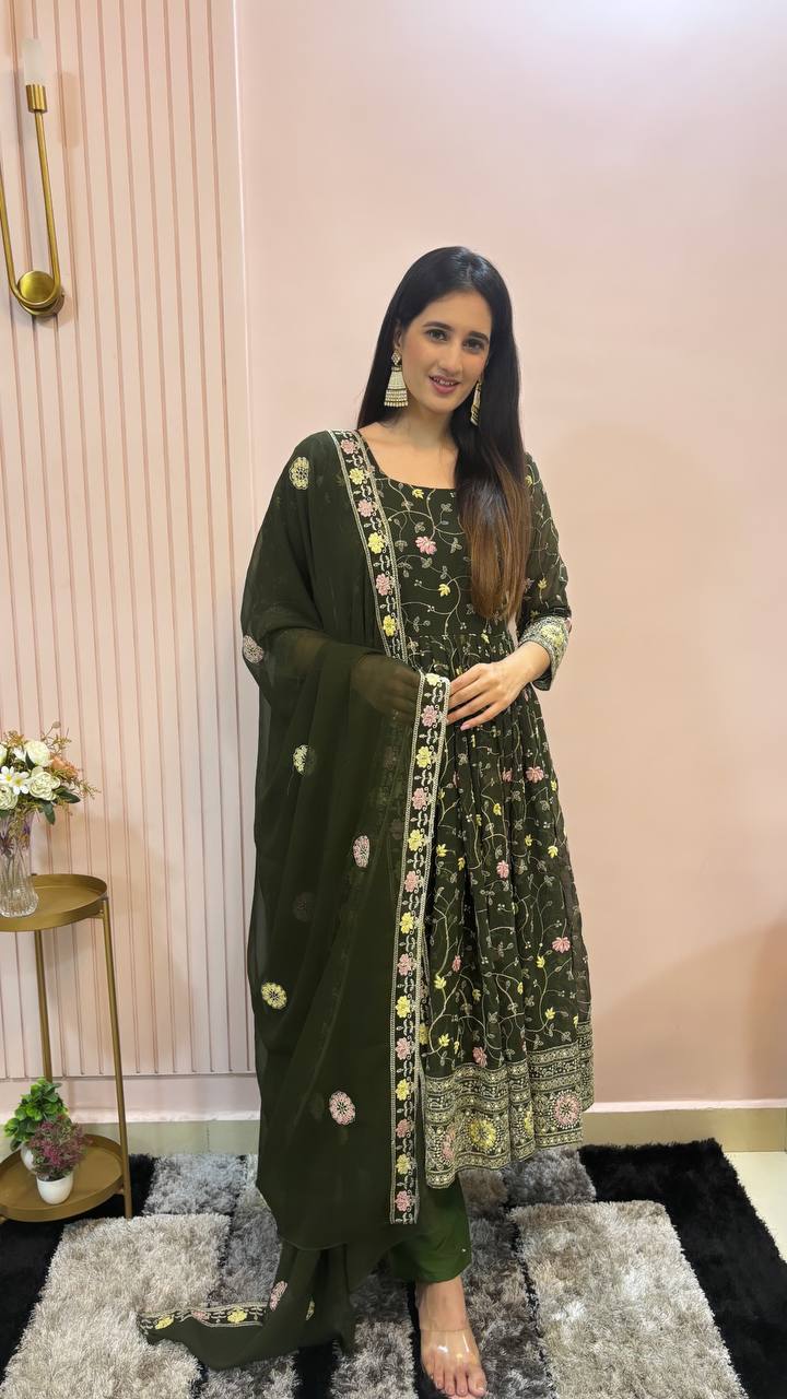 Presenting the New Designer Party Wear Gown in Stunning New Color KF-3017