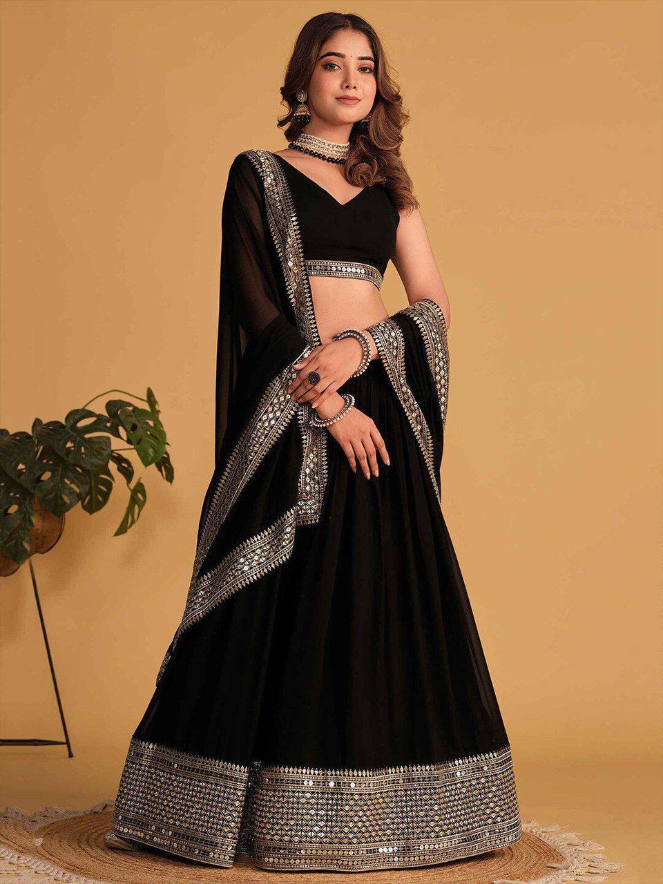 Designer Lehenga Choli Set for Women | Premium Partywear Ethnic Outfit KFT-6055